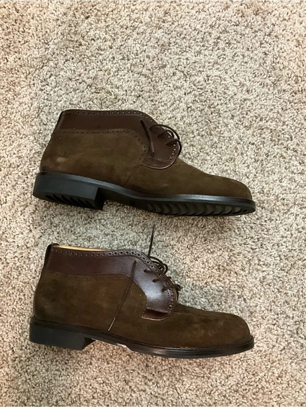 Bally Brown Suede Men's Chukka Boots size 7.5E